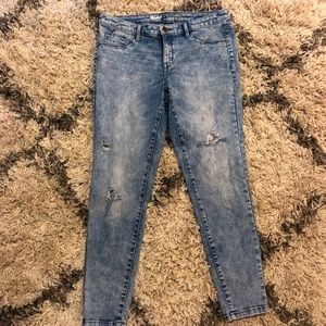 Acid/ Light wash ripped jeggings from Target